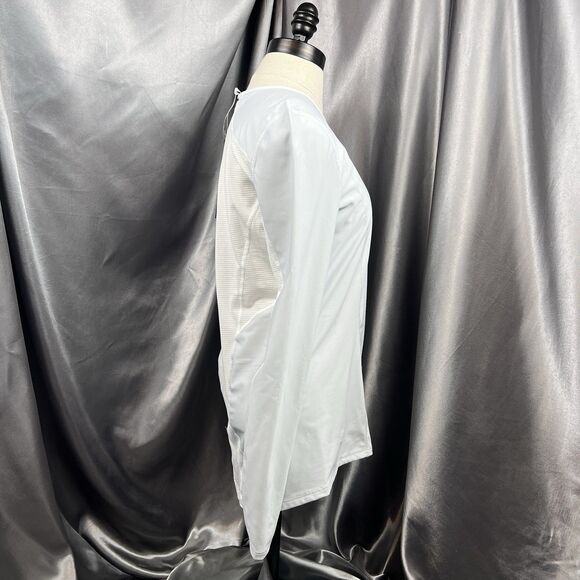 GORE Windstopper Medium Base Layer Long Sleeve Shirt Light Grey White Ski Snow - Picture 9 of 17